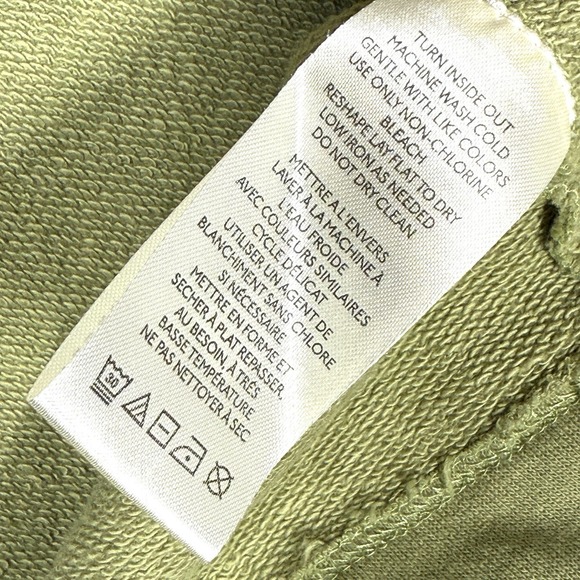 Anthropologie Top Womens Medium Floral Embroidered Sweatshirt Boxy Cropped Boho - Picture 11 of 12